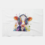 Colorful Highland Cow Kitchen Towel
