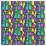 Colorful Hillary Clinton 2016 fabric