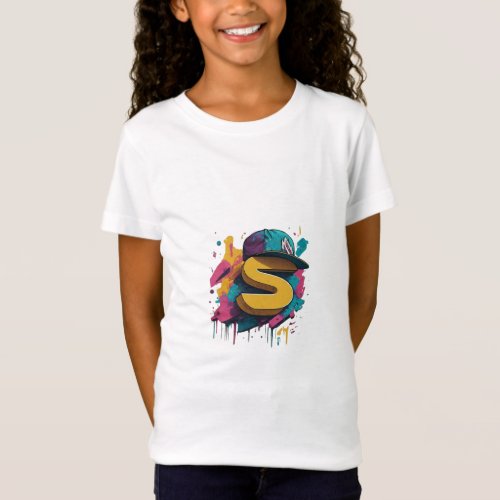 colorful hip_hop_style image of the word hats T_Shirt