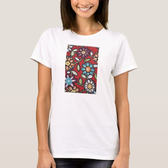colorful hippie flower tee (Front)