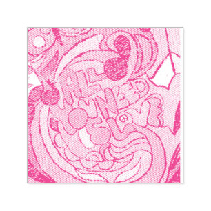 colorful hippie peace love Thunder_Cove Self-inking Stamp