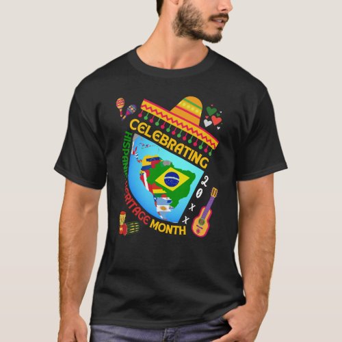 Colorful HISPANIC HERITAGE MONTH T_Shirt