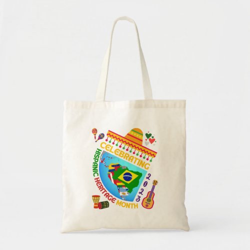 Colorful HISPANIC HERITAGE MONTH Tote Bag