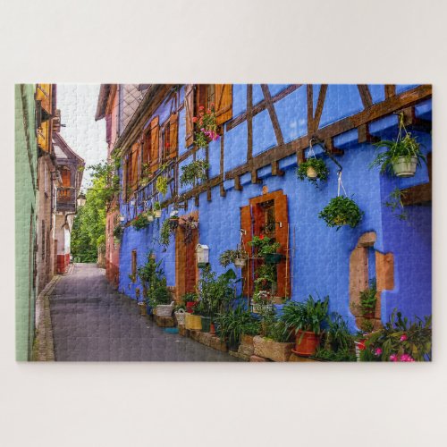 Colorful Historical Houses Village France Travel Jigsaw Puzzle