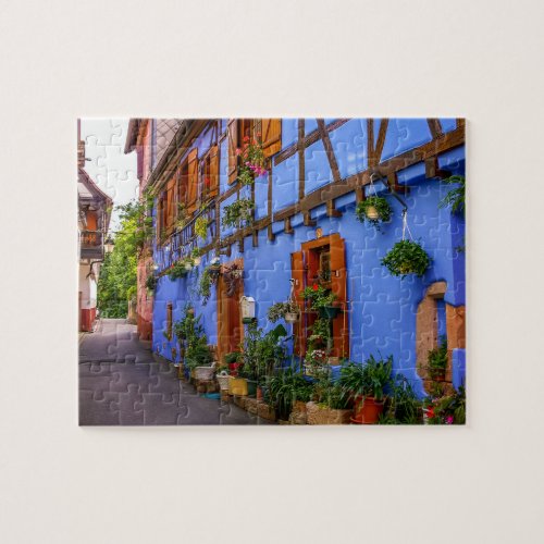 Colorful Historical Houses Village France Travel Jigsaw Puzzle
