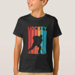 Colorful Hockey Player Best Gift T-shirt at Zazzle