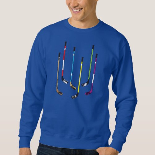 Colorful Hockey Sticks Sweatshirt