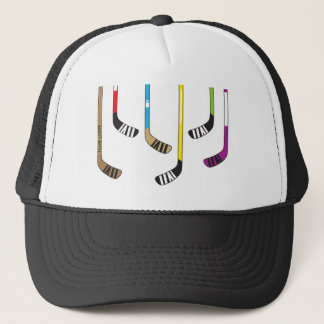 Colorful Hockey Sticks Trucker Hat