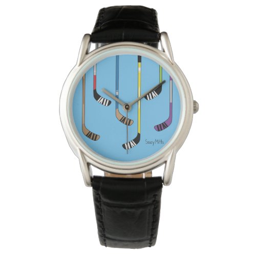 Colorful Hockey Sticks Watch