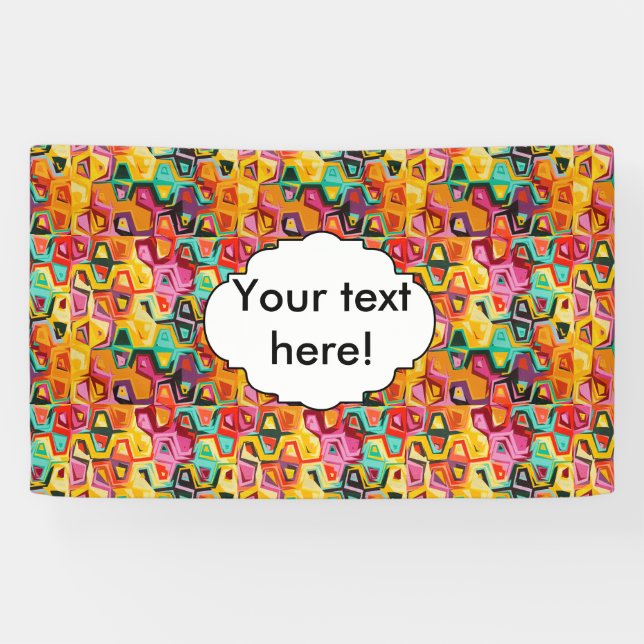 Colorful holes texture banner (Horizontal)