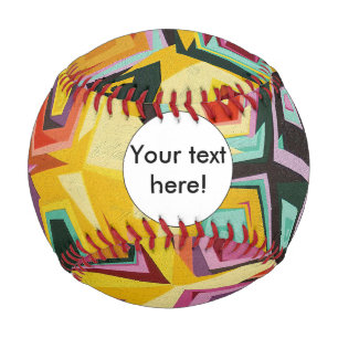 Colorful holes texture baseball