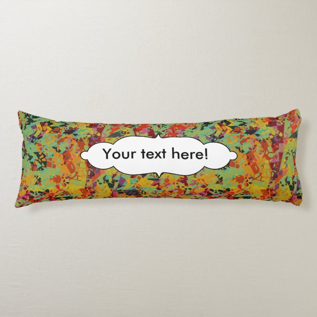 Colorful holes texture body pillow (Front)