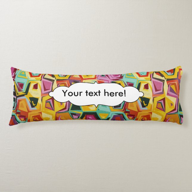 Colorful holes texture body pillow (Front)