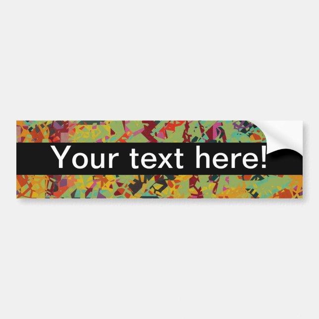 Colorful holes texture bumper sticker (Front)