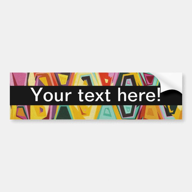 Colorful holes texture bumper sticker (Front)