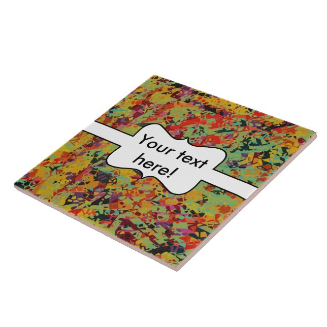 Colorful holes texture ceramic tile (Side)