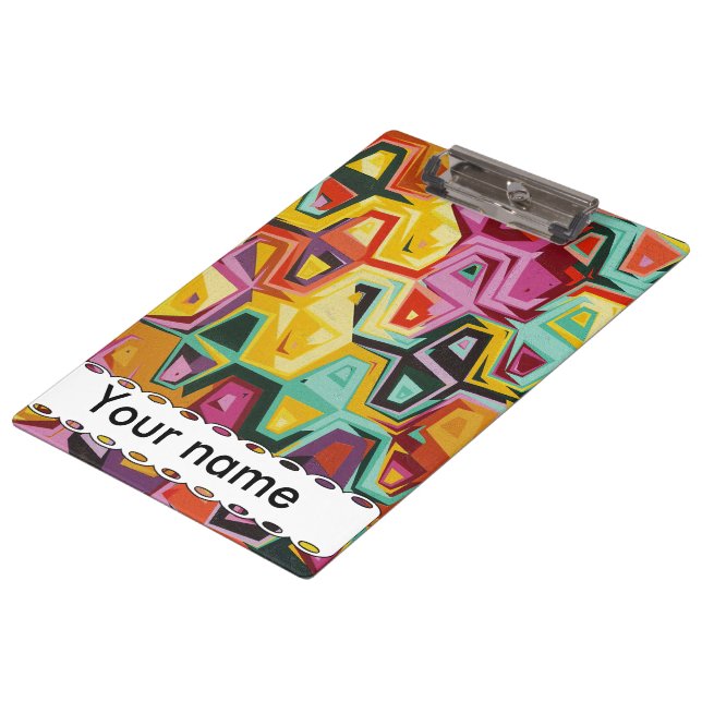 Colorful holes texture clipboard (Angled)