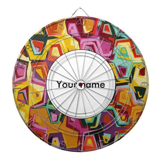 Colorful holes texture dart board (Front)