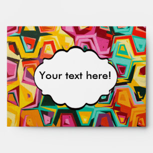 Colorful holes texture envelope