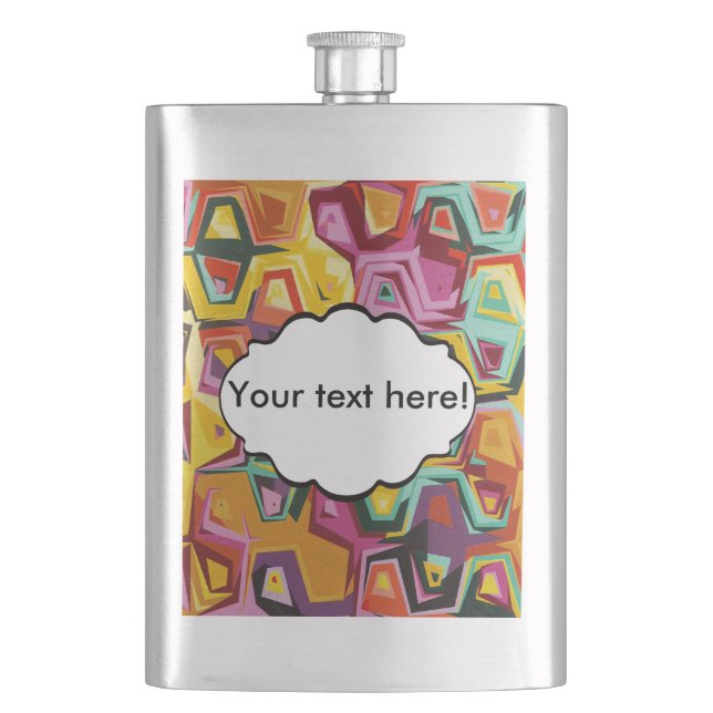 Colorful holes texture flask (Front)