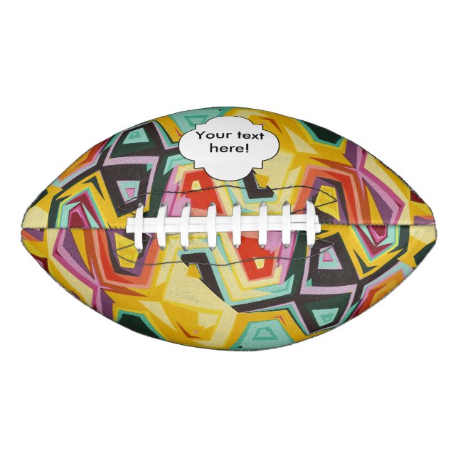 Colorful holes texture football (Front)