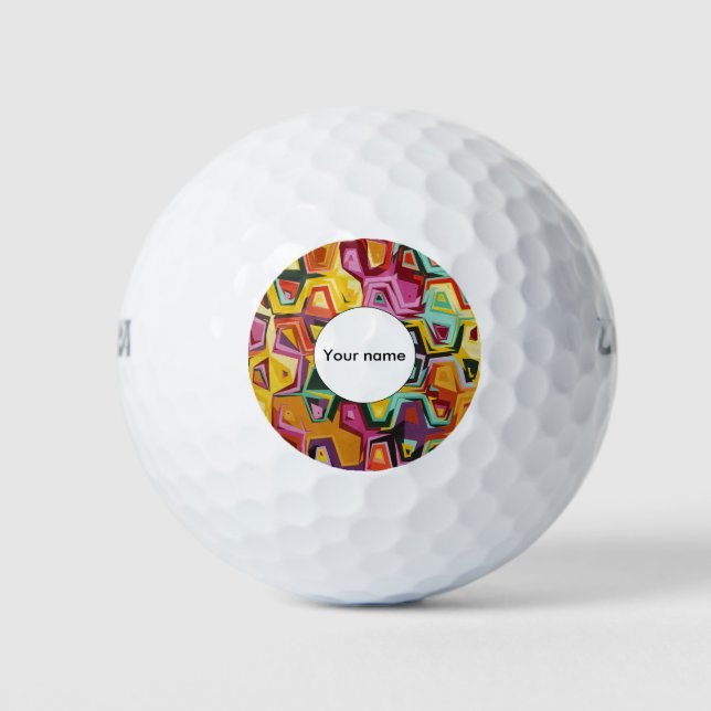 Colorful holes texture golf balls (Front)