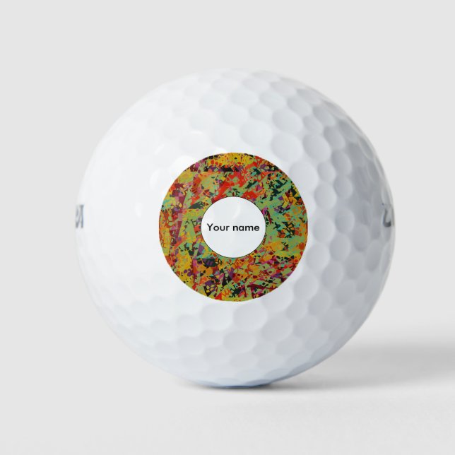 Colorful holes texture golf balls (Front)