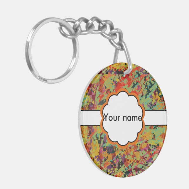 Colorful holes texture keychain (Front Left)