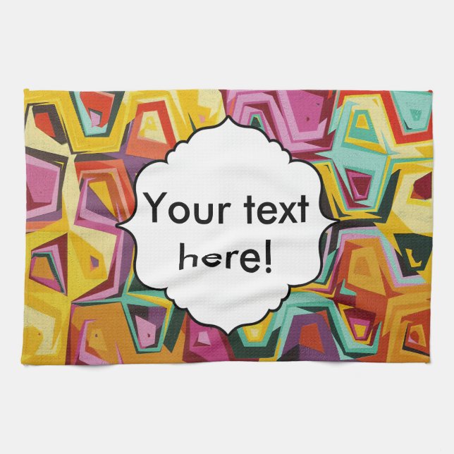 Colorful holes texture kitchen towel (Horizontal)