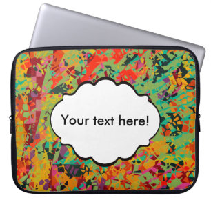 Colorful holes texture laptop sleeve