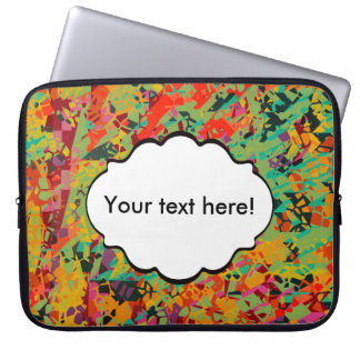 Colorful holes texture laptop sleeve