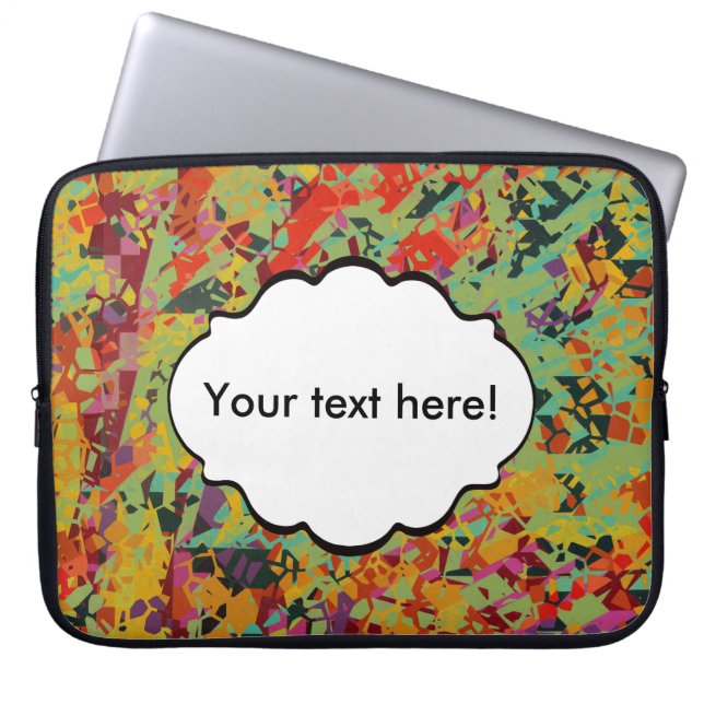 Colorful holes texture laptop sleeve (Front)