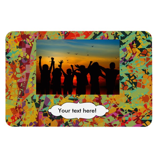 Colorful holes texture magnet (Horizontal)