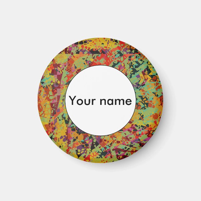 Colorful holes texture magnet (Front)