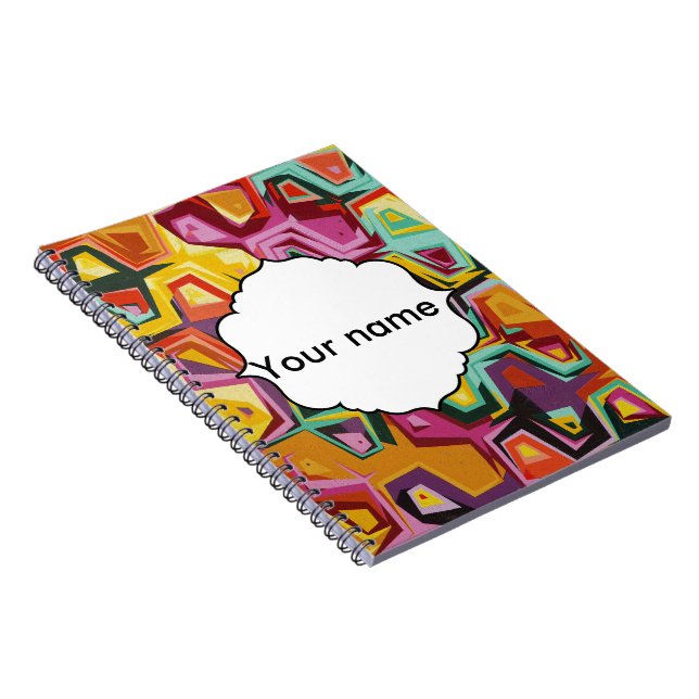 Colorful holes texture notebook (Right Side)
