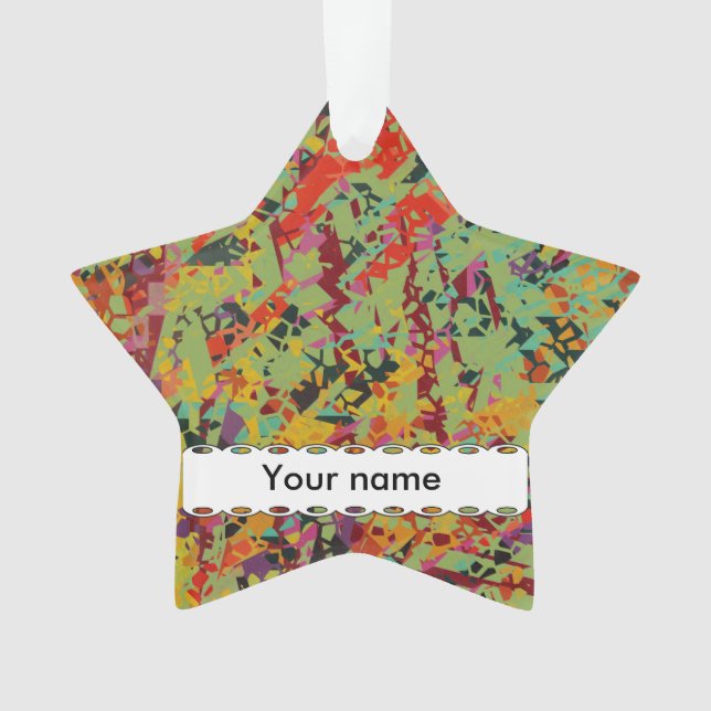 Colorful holes texture ornament (Front)