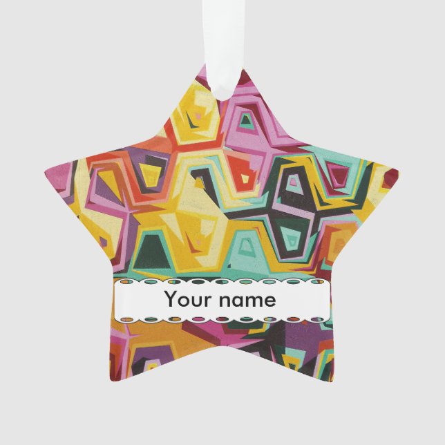 Colorful holes texture ornament (Front)