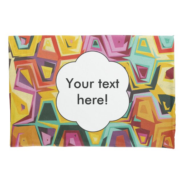 Colorful holes texture pillow case (Front)