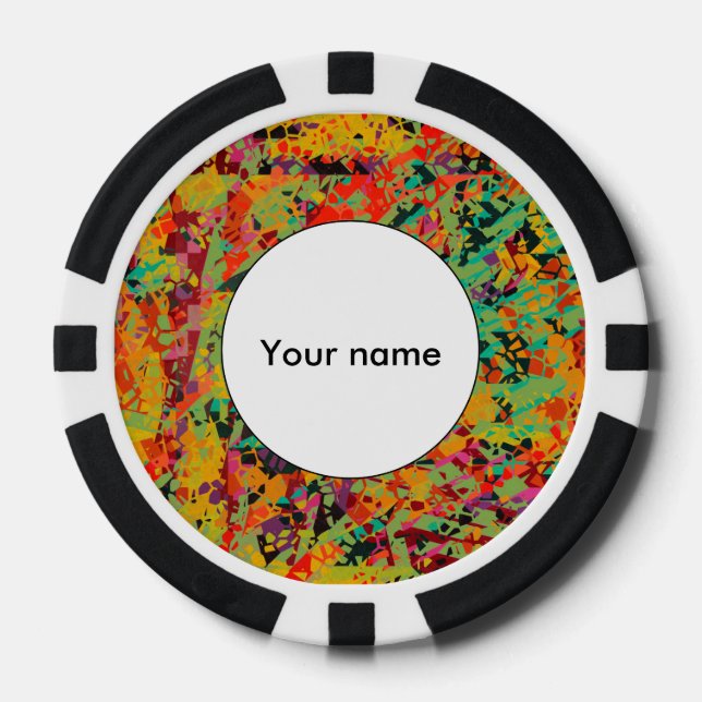 Colorful holes texture poker chips (Front)