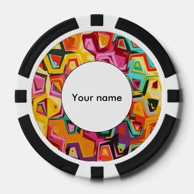 Colorful holes texture poker chips (Front)
