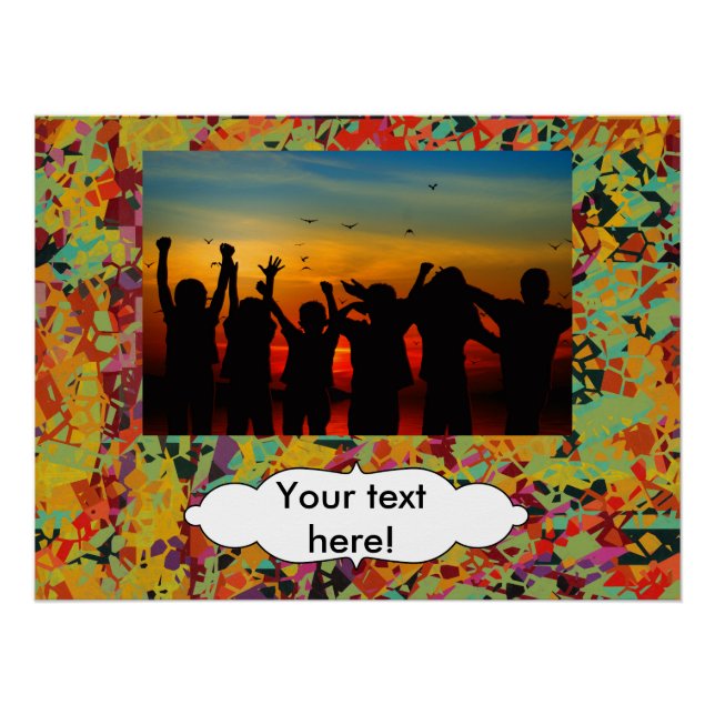 Colorful holes texture poster (Front)