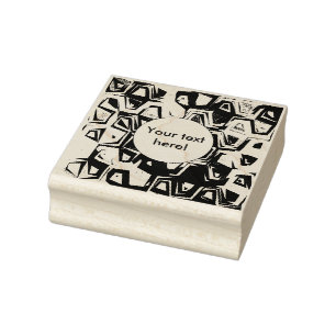 Colorful holes texture rubber stamp