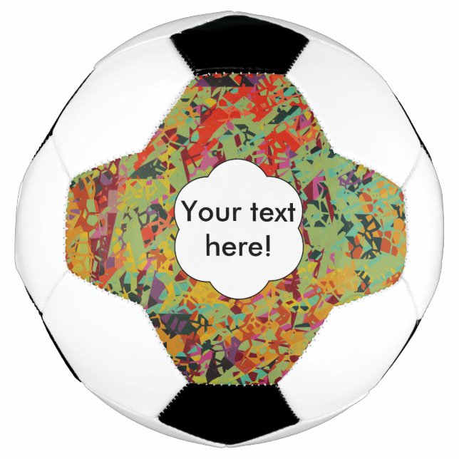 Colorful holes texture soccer ball (Front)