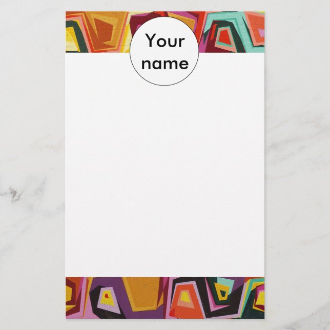 Colorful holes texture stationery (Front)