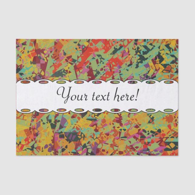 Colorful holes texture tissue paper (Front)