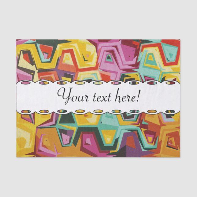 Colorful holes texture tissue paper (Front)