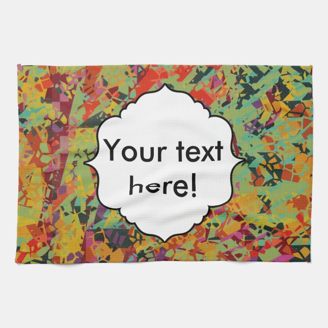 Colorful holes texture towel (Horizontal)