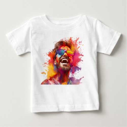 Colorful Holi Baby T_Shirt _ Let Your Little One 
