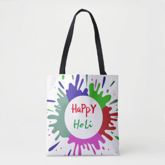 Colorful Holi pattern Tote Bag