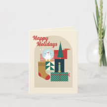 COLORFUL HOLIDAY GREETING CARD